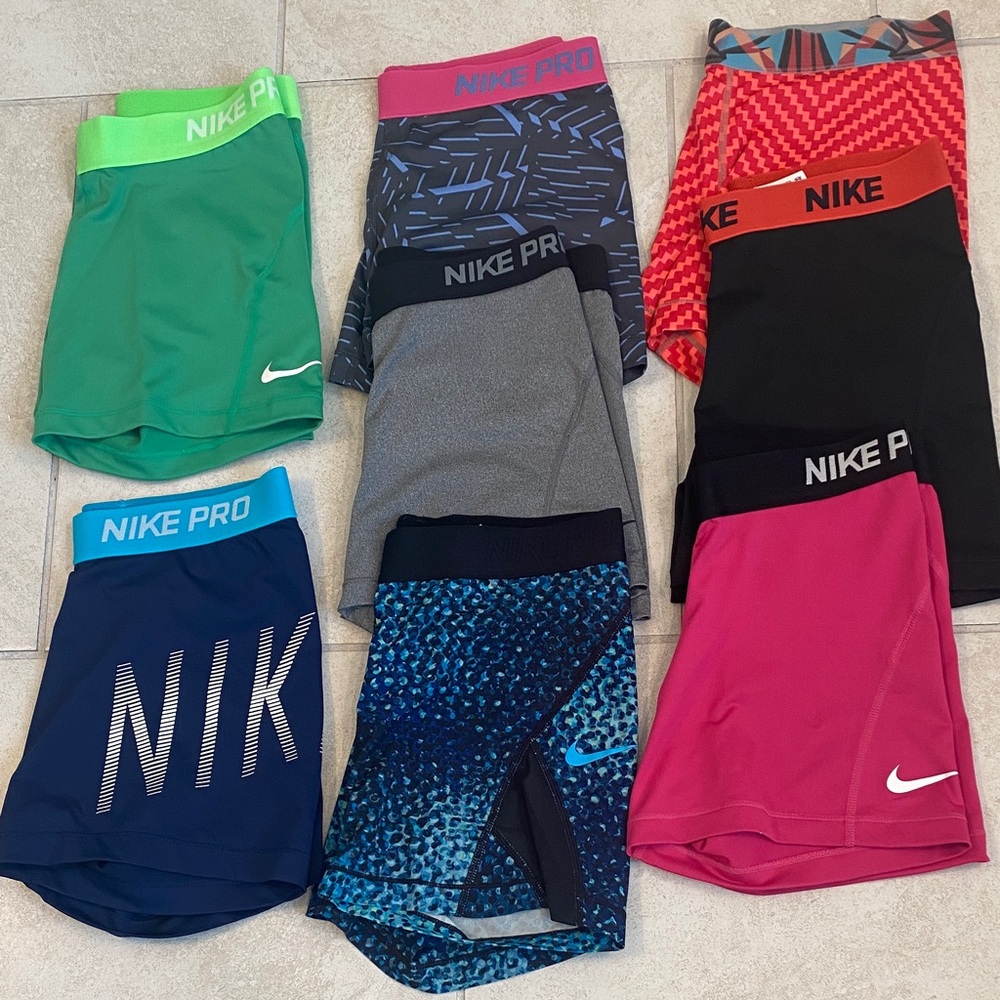 Nike Pro Athletic Shorts Bundle - Mixed Colors